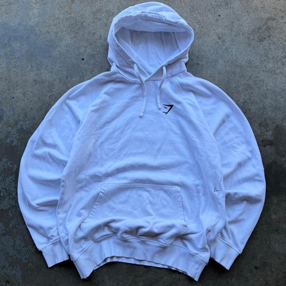 Gymshark white hoodie size XL